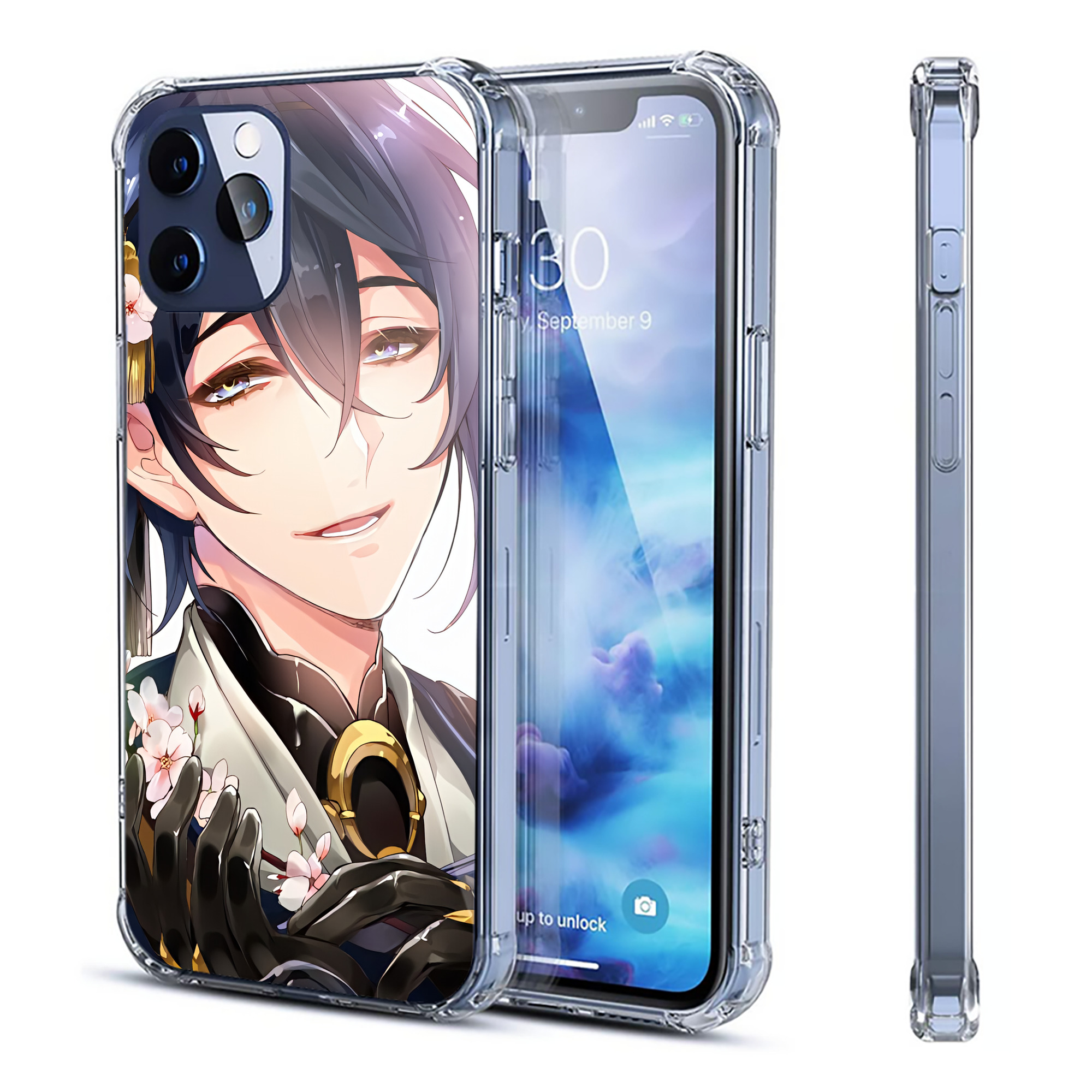 （画像用） 刀剣乱舞 Touken Ranbu 【iPhone 12シリーズ対応】透明スマホケース（クリアソフトケース）